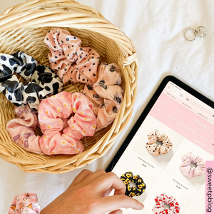 Cow Print Scrunchie