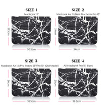 Load image into Gallery viewer, Black Marble Laptop Sleeve
