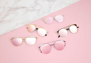 Cannes Sunglasses in 'Rose Gold'